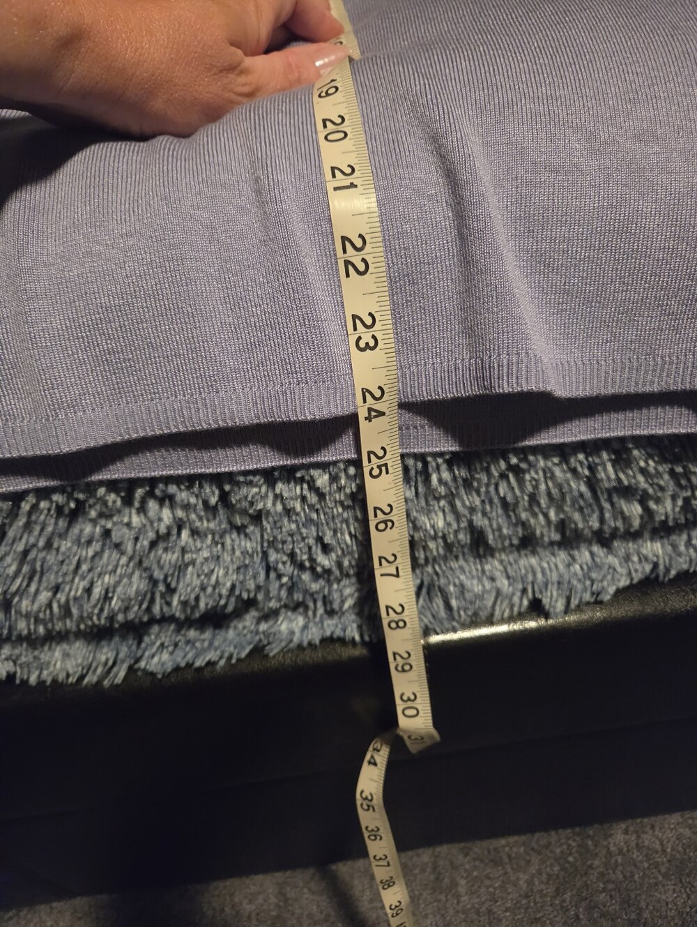 Cable & Gauge Light Lavender Scoop Neck Short Sleeve Top - Picture 4 of 4